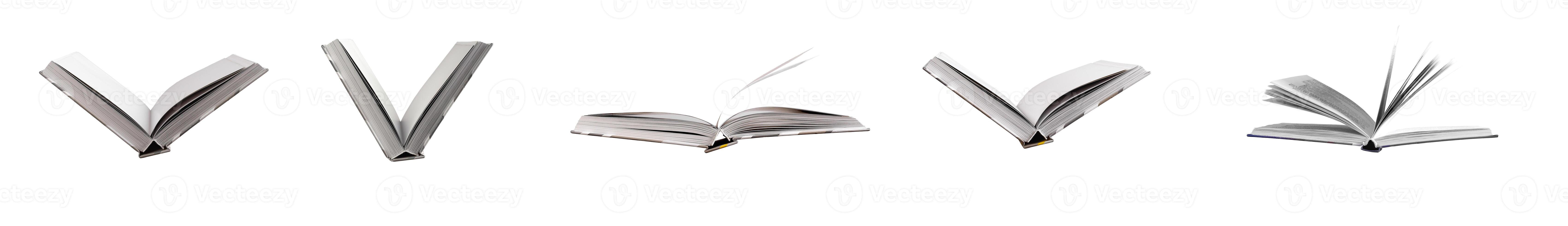 Open book with pages flipping, symbolizing education and knowledge. Motion and dynamic action as photo