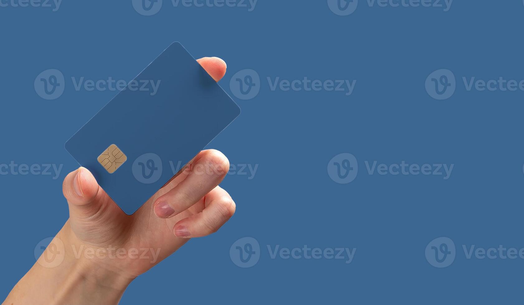Credit card held in hand, symbolizing cashless payment, financial transactions, and banking. Modern, photo