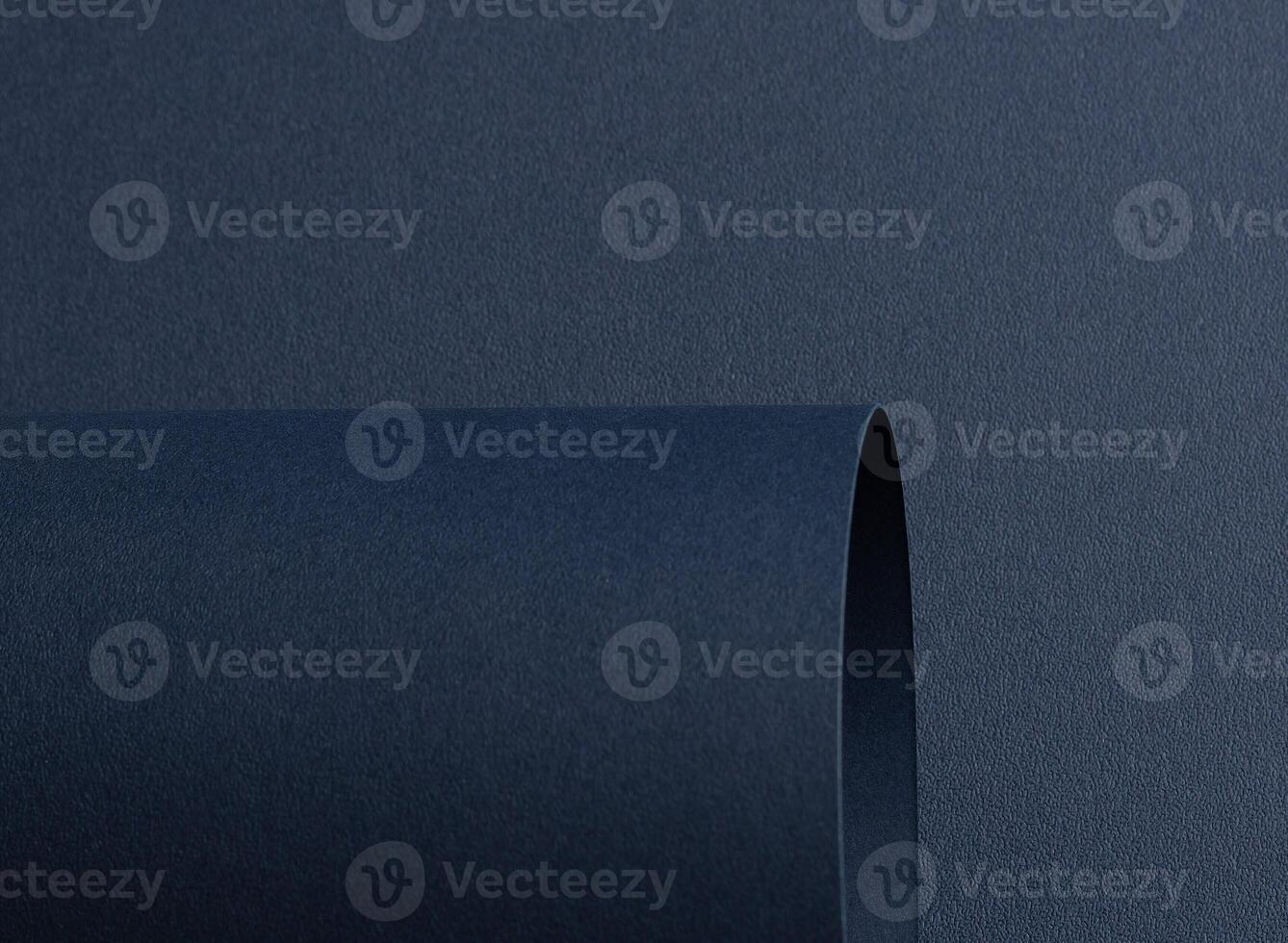 Dark blue matte paper texture with an elegant, premium finish, featuring wavy folds and edges. Chic, photo