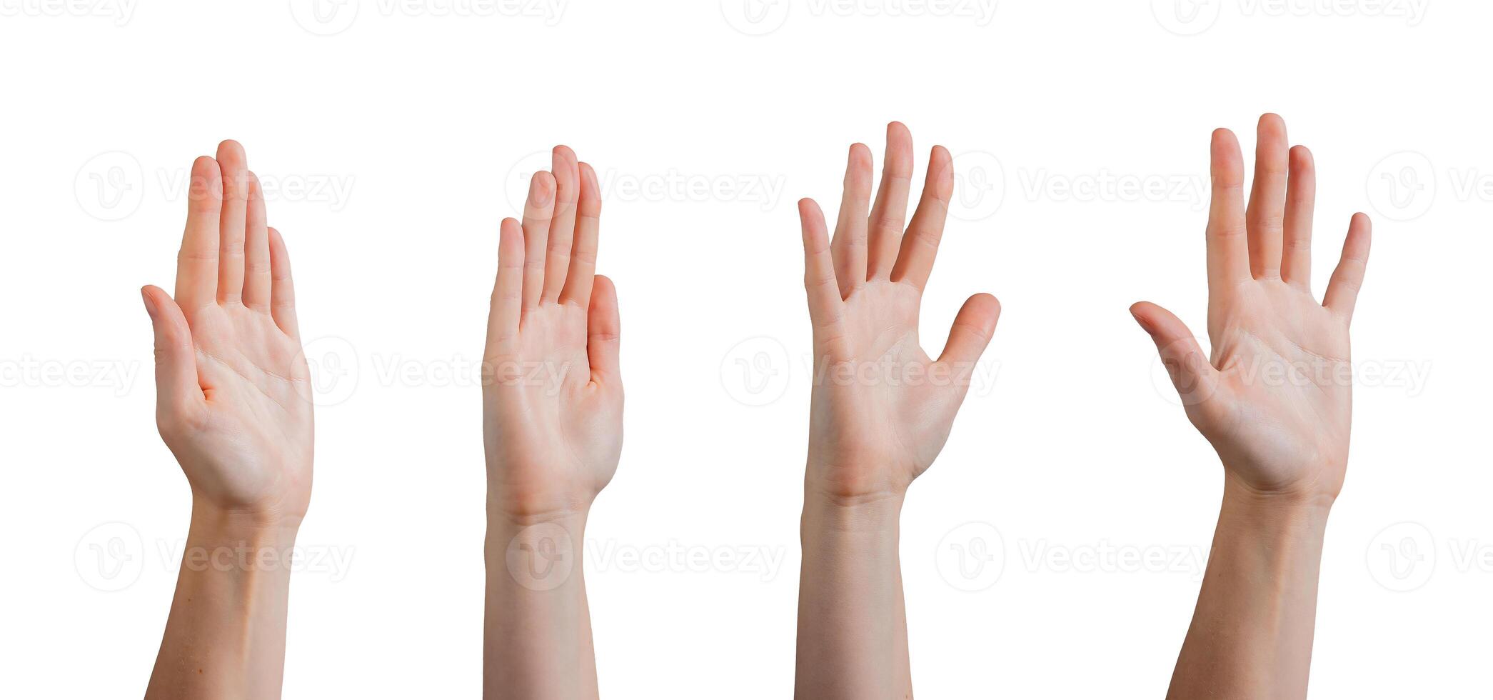 Hand raised in a friendly wave, signaling a greeting or hello. Casual, natural gesture for photo