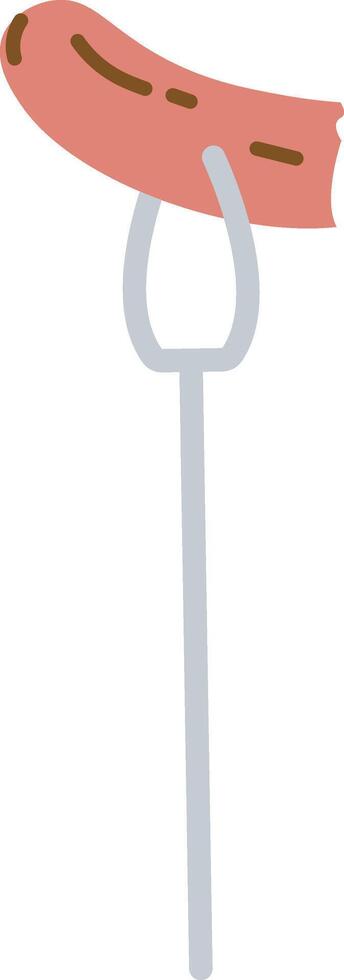 Sausage on a Fork Object vector