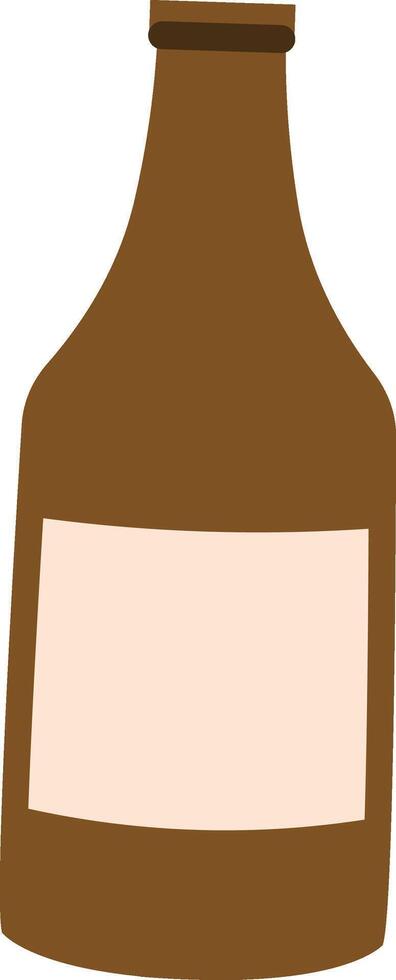 Bottle with Blank Label vector