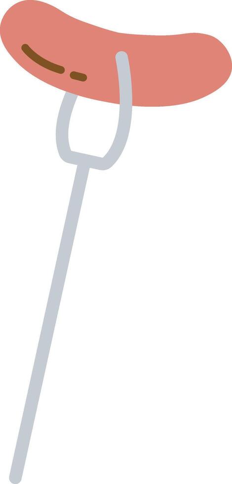 Sausage on a Fork Element vector