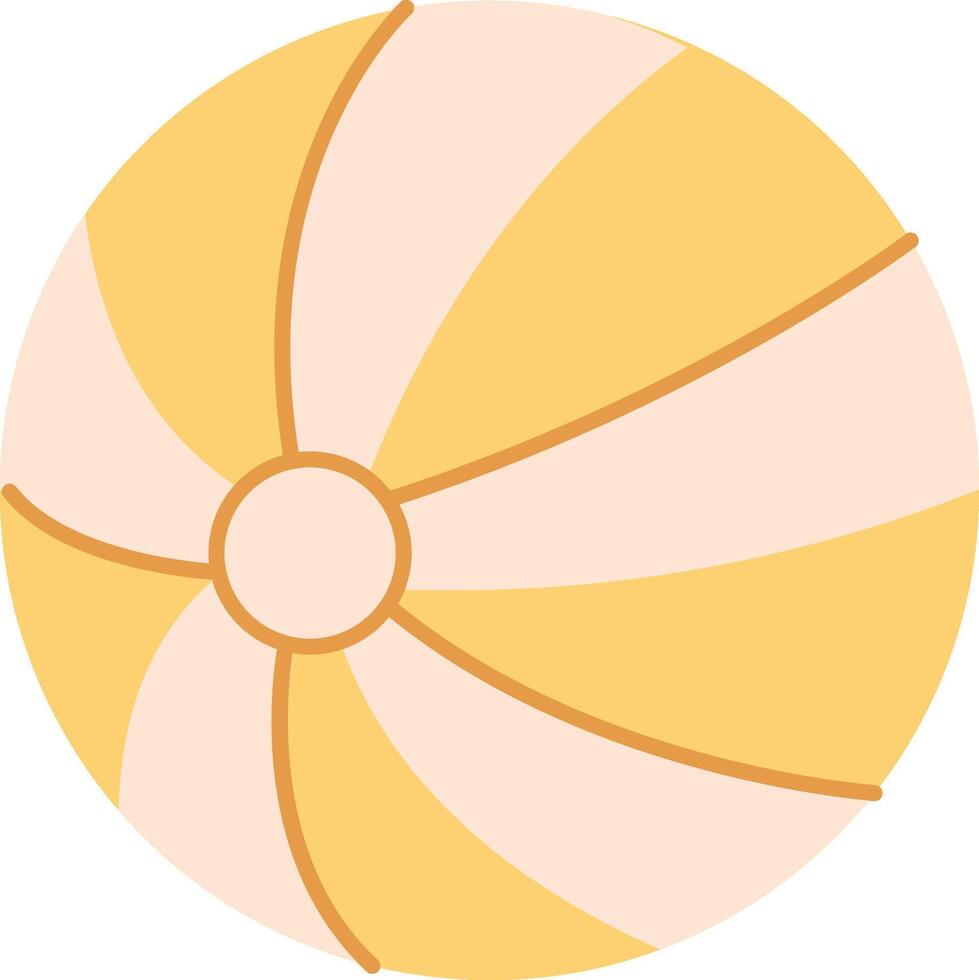 Striped Beach Ball Design vector