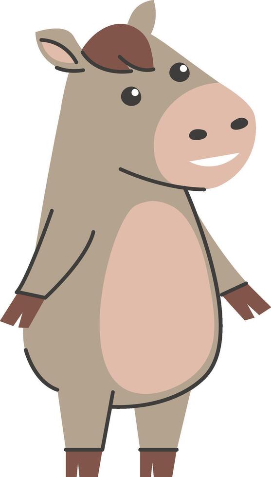 Friendly Pony Cartoon vector