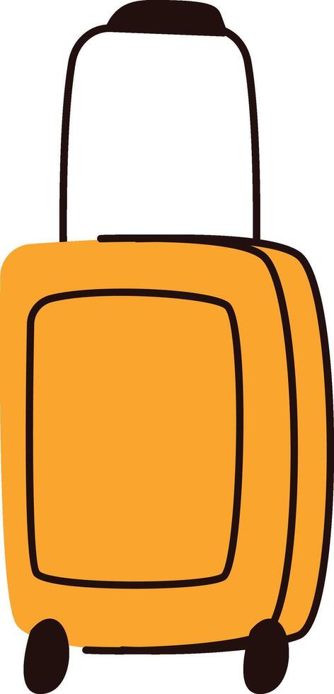 Wheeled Luggage with Handle vector
