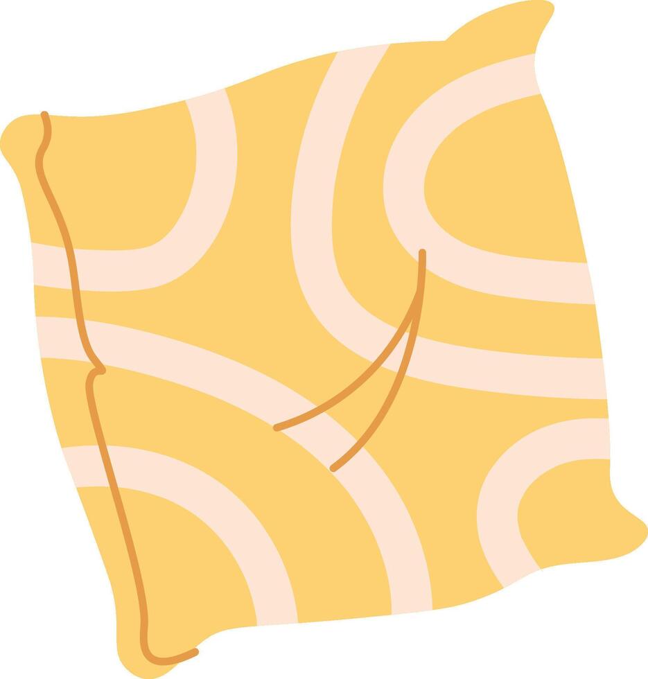 Decorative Pillow with Abstract Pattern vector