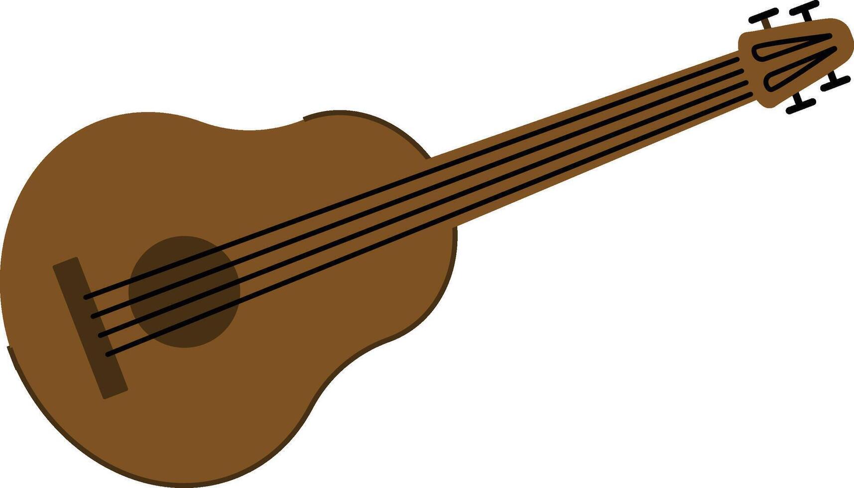 Acoustic Guitar Drawing vector