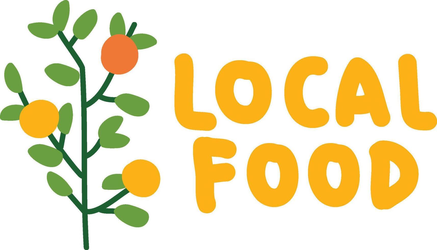 Kids Menu Local Food Logo vector