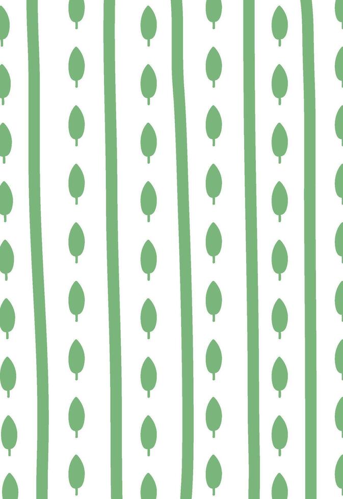 Leaf Pattern with Vertical Stripes Background Design vector