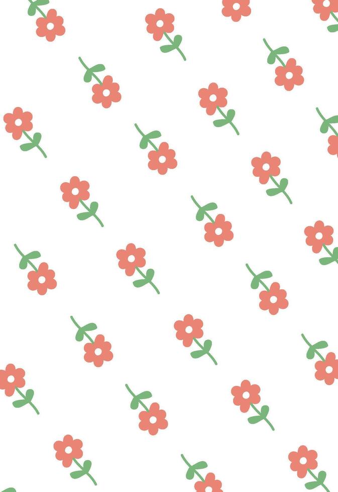 Floral Pattern with Flowers Background vector