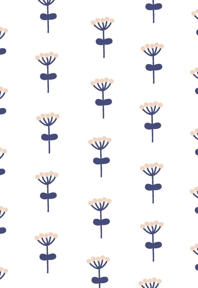 Stylized Blooms Background vector