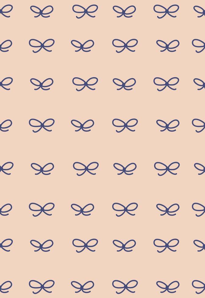 Seamless Bow Pattern Background Design vector