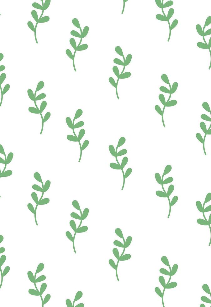 Leafy Branch Pattern vector