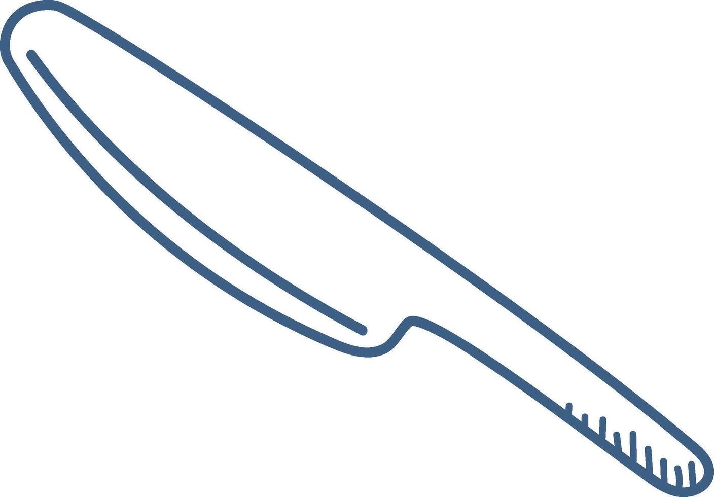 Outline of a Kitchen Knife vector
