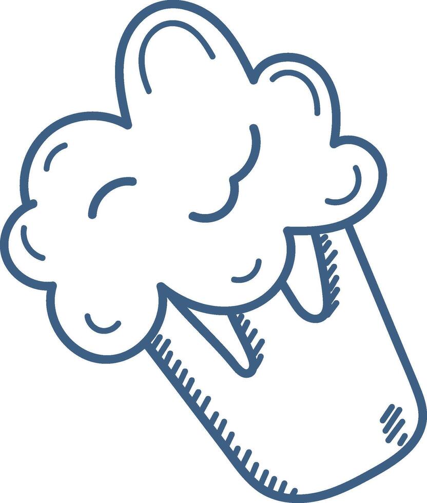 Broccoli Plant Sketch vector