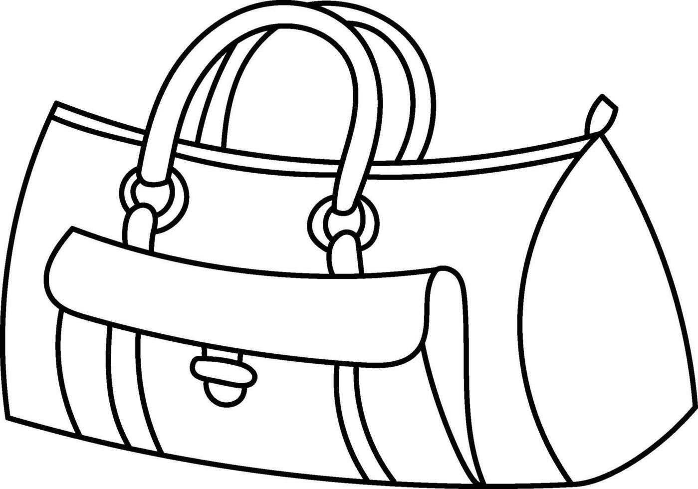 Handbag Line Drawing vector