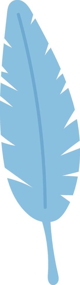 Stylized Feather Silhouette vector