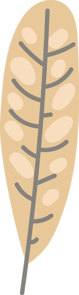 Tropical Leaf with Geometric Patterns vector