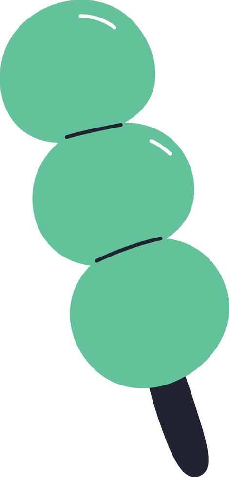 Ice Cream with 3 Balls vector