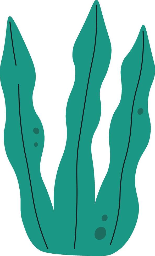 Abstract Seaweed Leaves vector