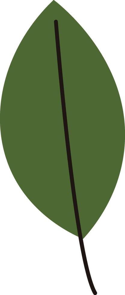 Simple Leaf Hand Drawn vector