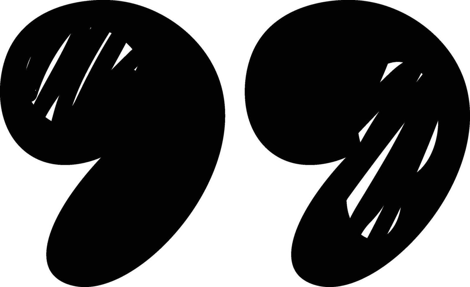 Hand-Drawn Quotation Marks vector