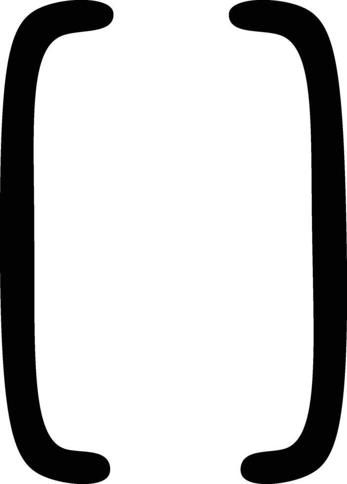 Text Frame Brackets Sign Abstract vector