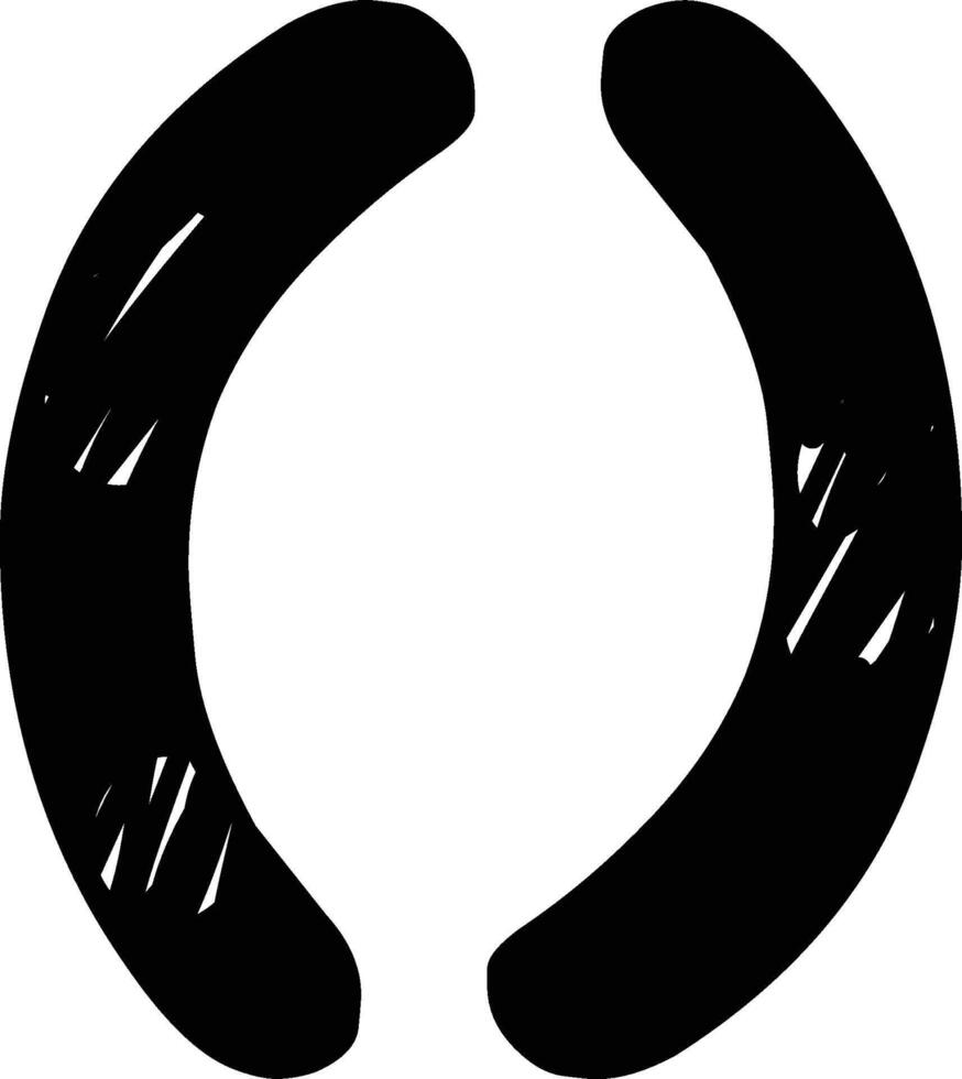Text Frame Brackets Pair Sign vector