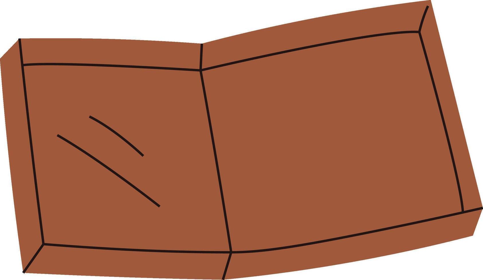Opened Pizza Box Cartoon vector