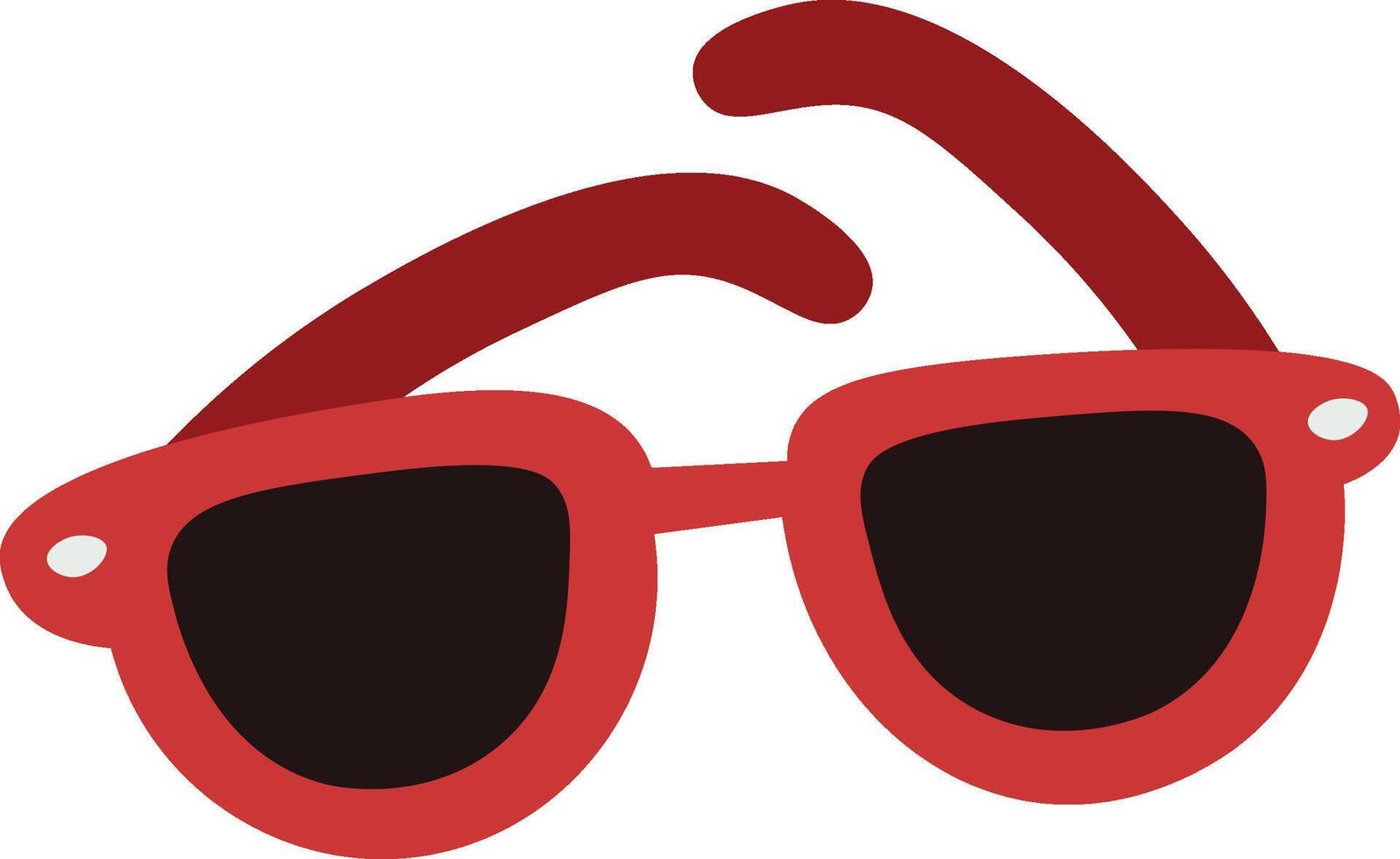 Retro Sunglasses with Thick Frames vector