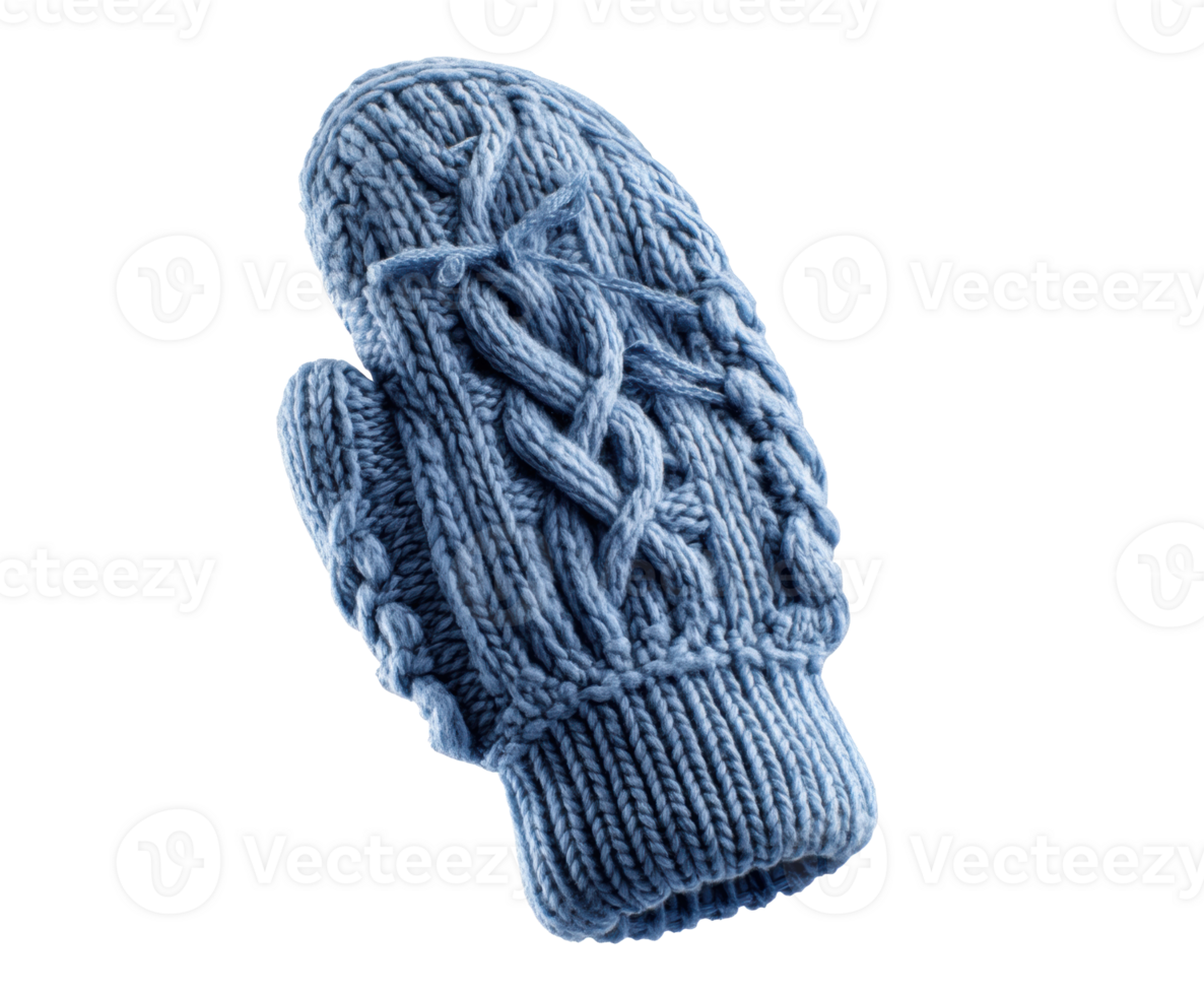 Cozy knitted mittens for winter warmth and style png