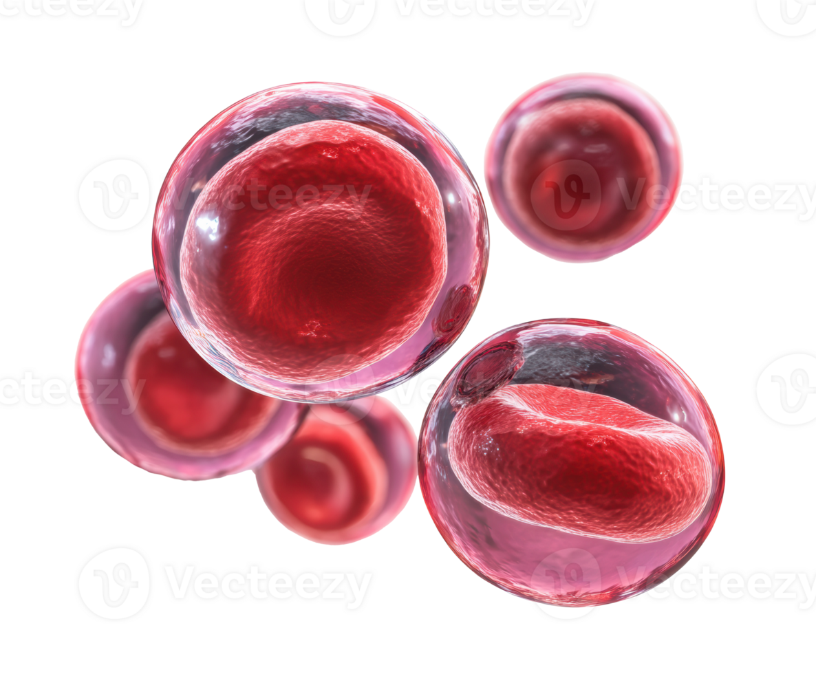 Red blood cells in motion emphasizing circulation and health png