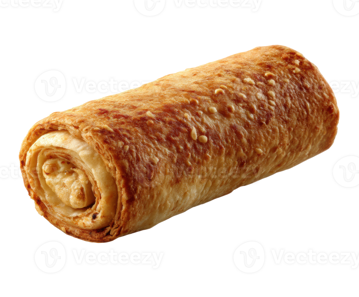 Crispy rolled pastry with creamy filling for a delicious snack png