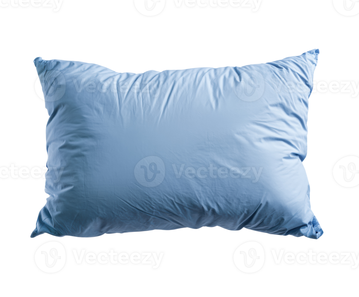 Soft blue decorative pillow for home interior design png