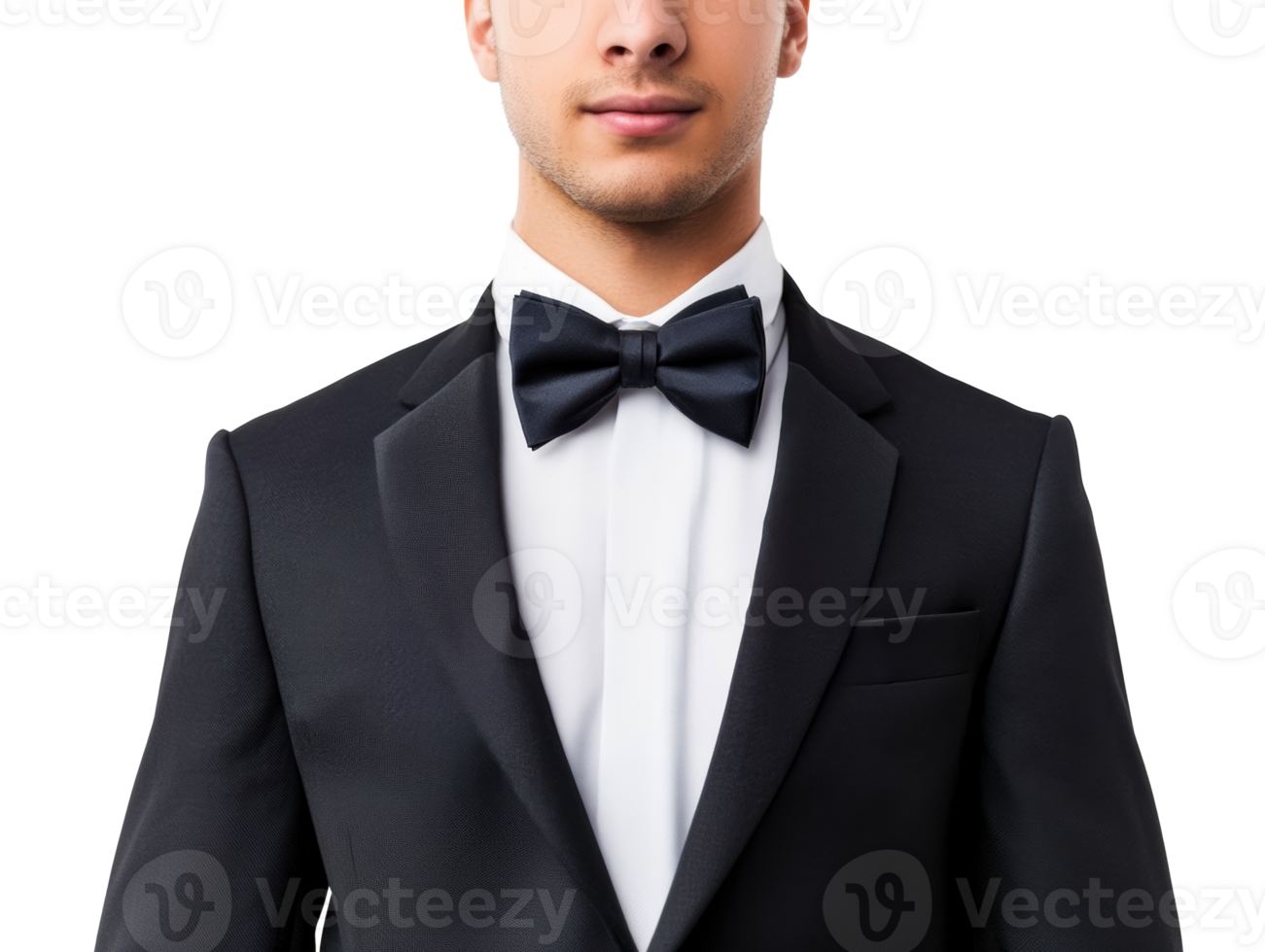 Elegant man in formal attire for special occasion or event png