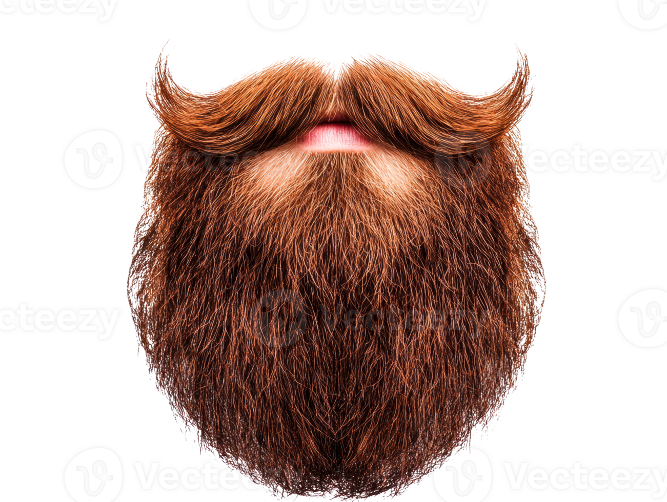 Timeless elegance of a classic mustache and beard style png
