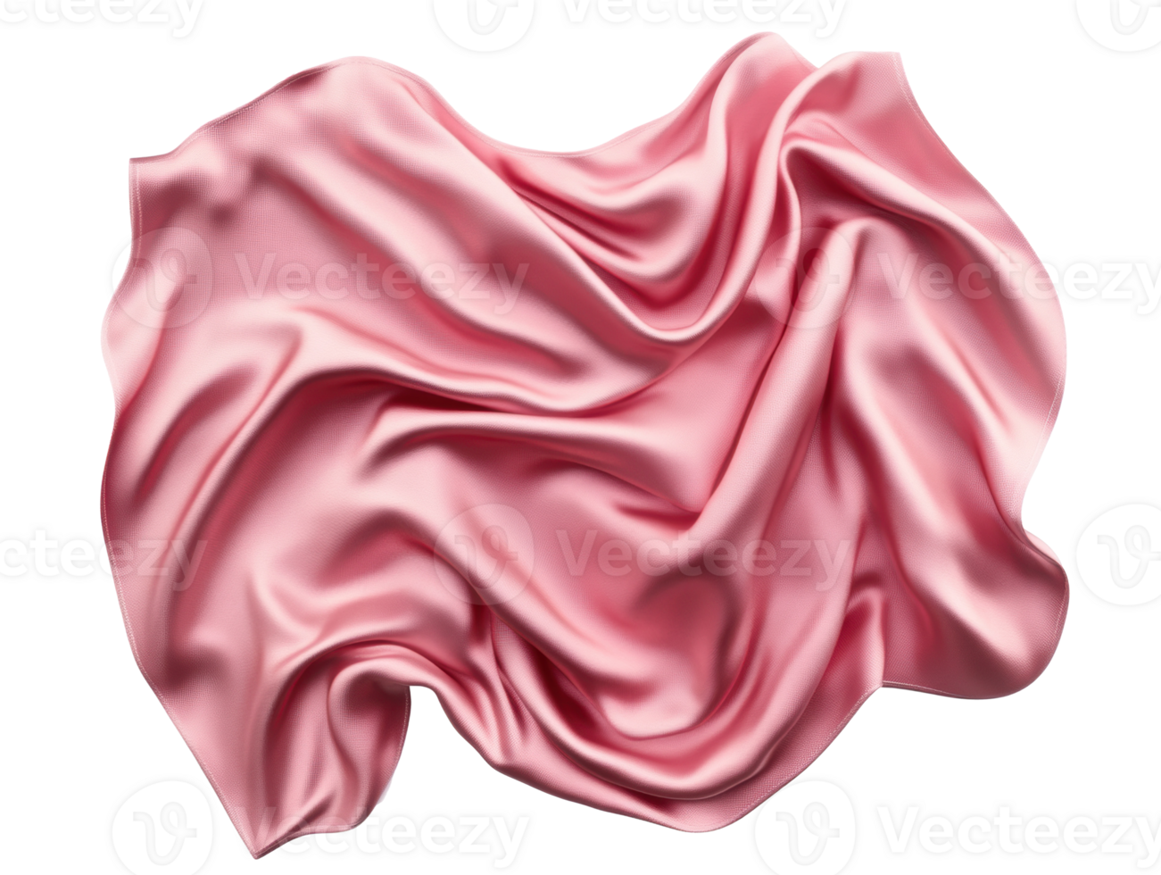 Elegant pink fabric draping for design and decoration purposes png