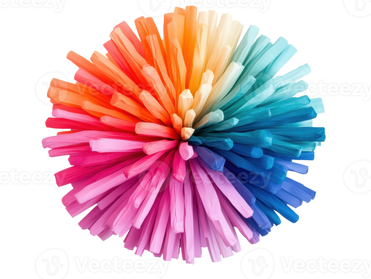 Colorful burst of vibrant sticks for creative design purpose png
