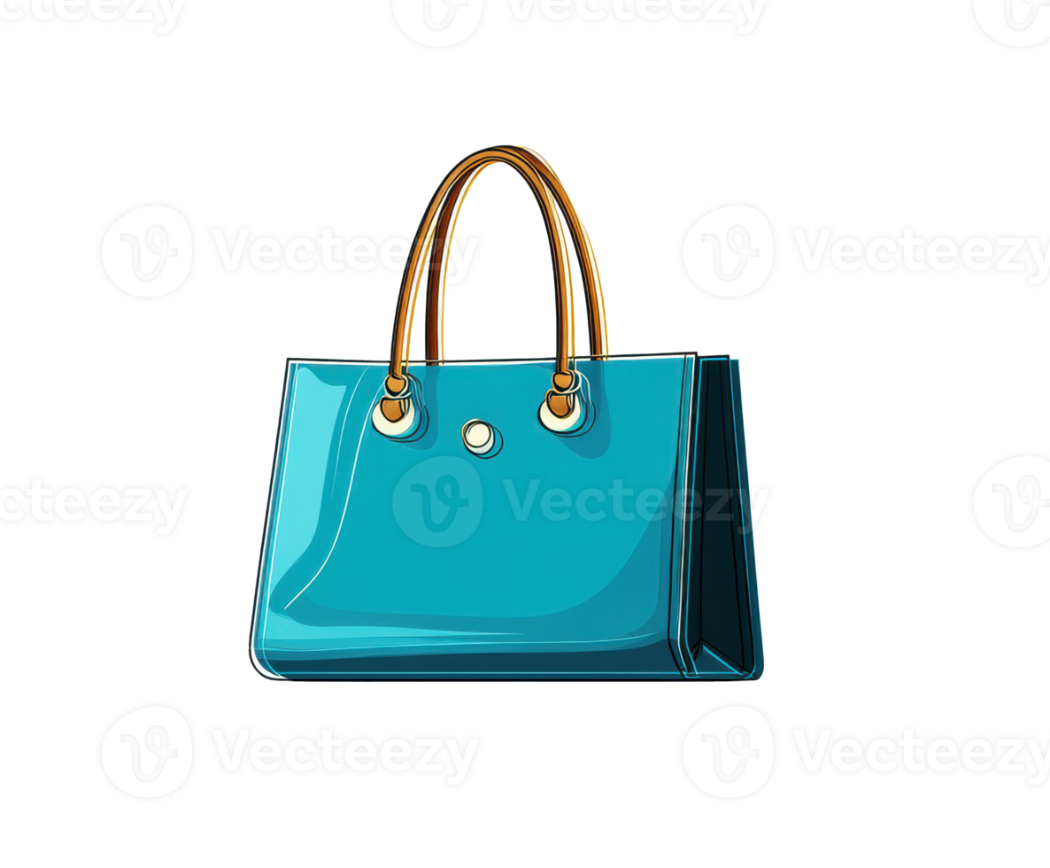 Elegant turquoise handbag design for fashion enthusiasts and trends png