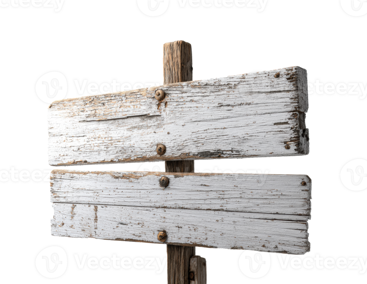 Weathered wooden sign with empty space for text design element png