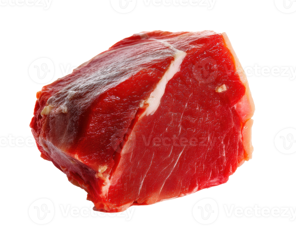 Fresh cut of beef on display for cooking and culinary use png
