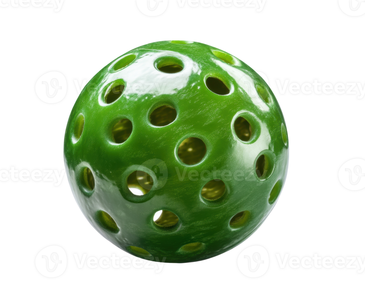 Green perforated ball for play and exercise activities png