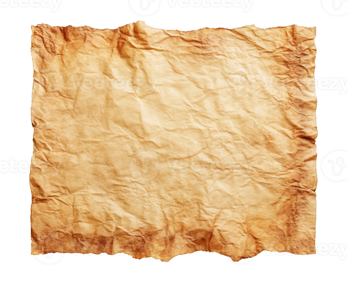 Aged parchment paper texture for artistic design inspiration png