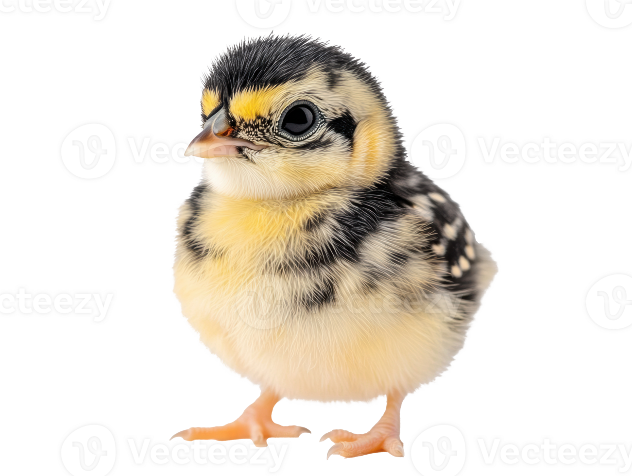 Young bird with soft feathers and curious eyes in natural habitat png