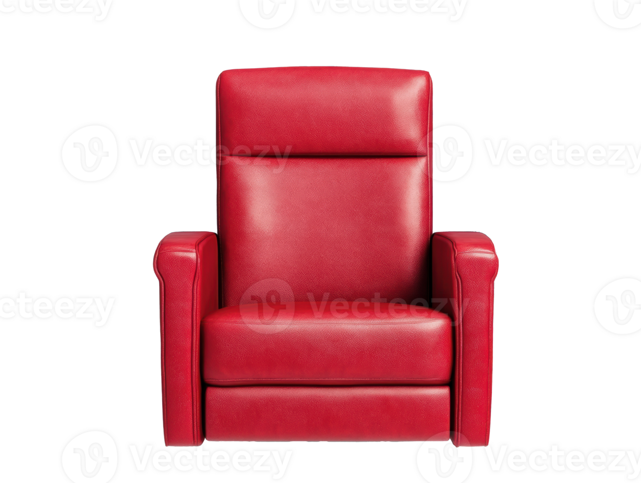 Bright red recliner chair for stylish living room design options png