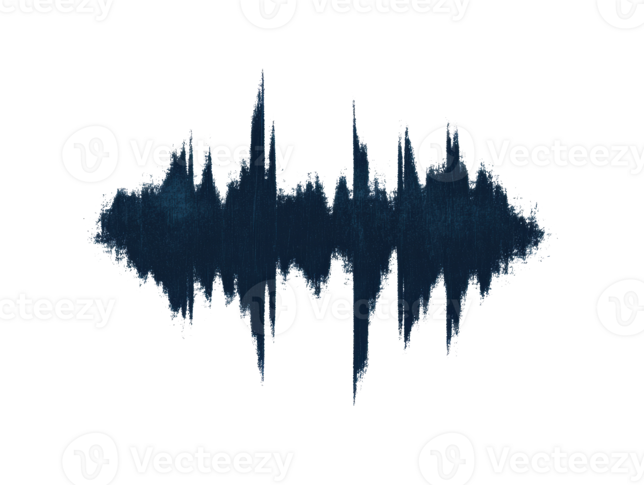 Sound wave artistic design for music and audio projects png