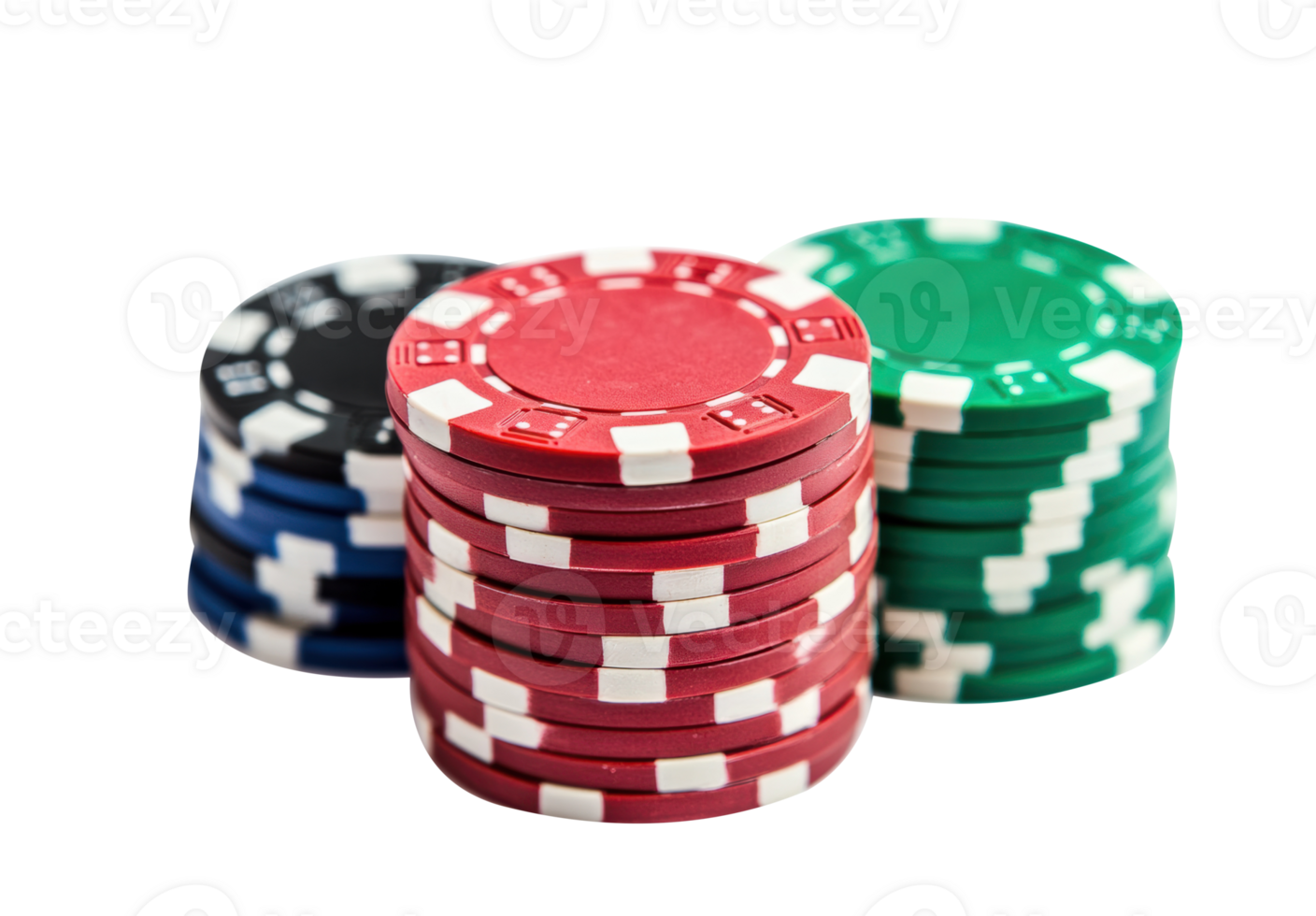 Colorful poker chips stacked for an upcoming game night png