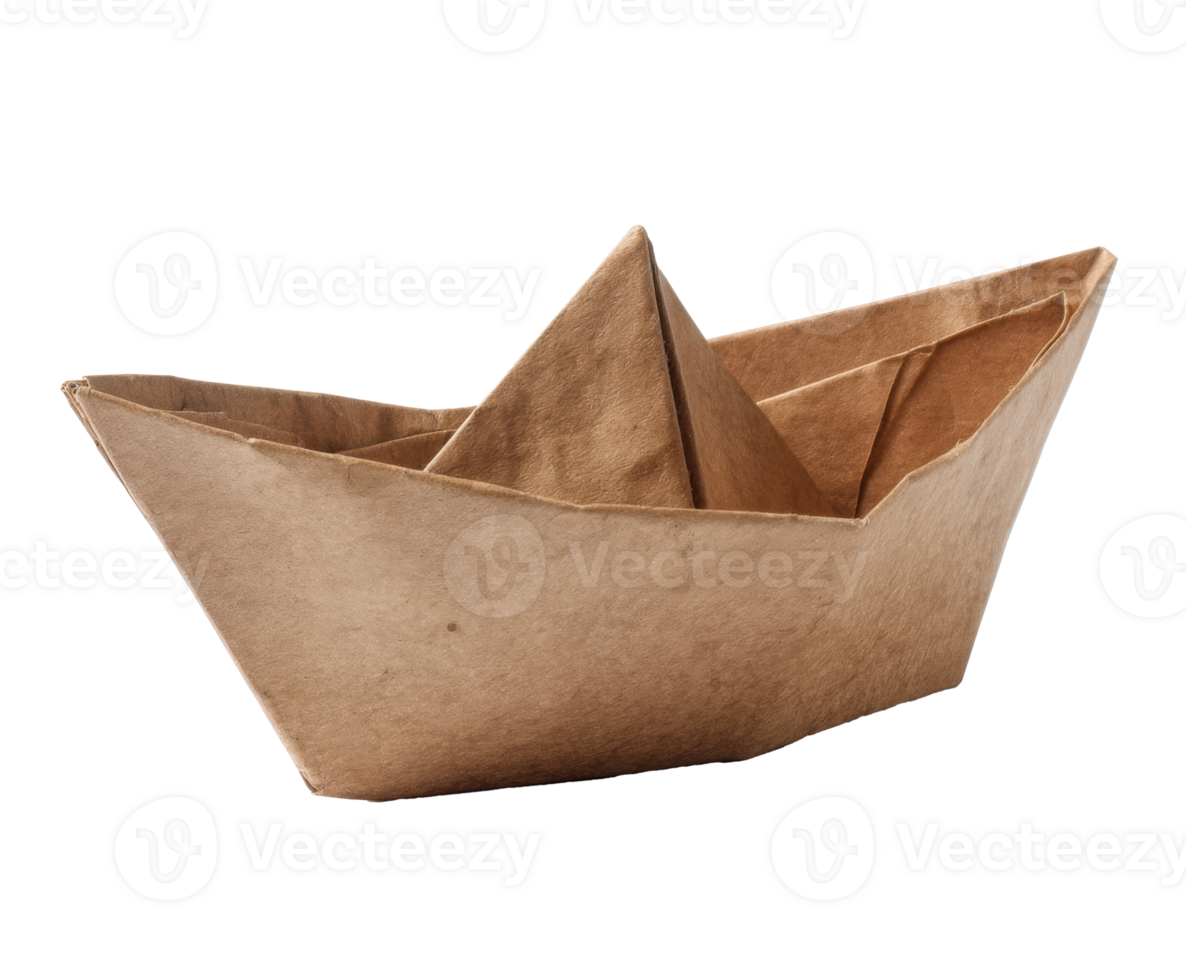 Crafting a paper boat for creative play and educational activities png