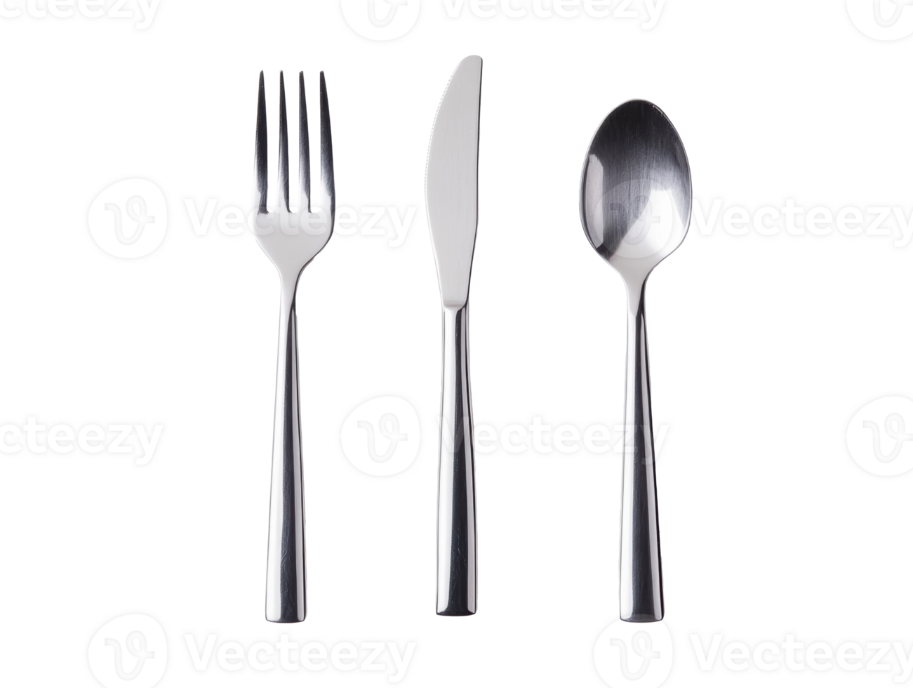 Elegant stainless steel cutlery set for dining occasions png